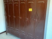 Lot 1173 - metalen lockerkast. 6 stuks - afbeelding 1 van  3