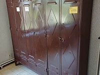 Lot 1174 - metalen lockerkast. 6 stuks - afbeelding 1 van  3