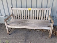 Lot 1176 - houten tuinbank - afbeelding 1 van  2