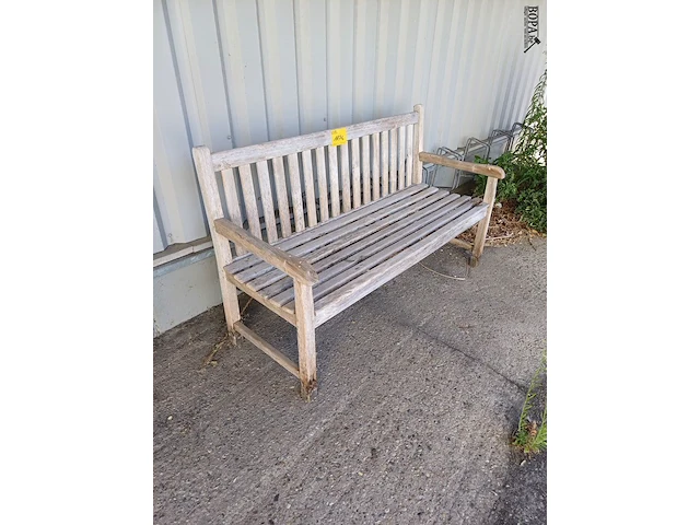 Lot 1176 - houten tuinbank - afbeelding 2 van  2