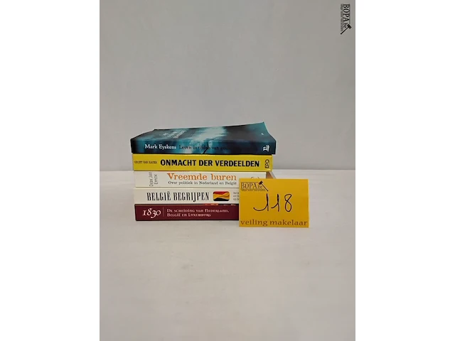 Lot 118 - lot boeken, regering in belgië, 5 stuks - afbeelding 1 van  1