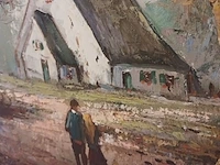 Lot 118 - schilderij huis tussen bomen - afbeelding 4 van  5