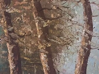 Lot 118 - schilderij huis tussen bomen - afbeelding 5 van  5