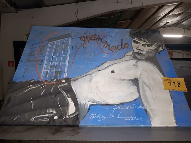 Lot 118 - schilderij quasimodo - afbeelding 1 van  3