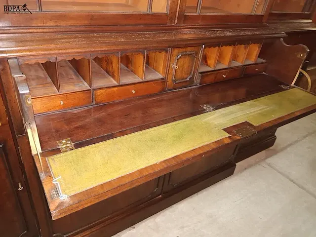 Lot 12 - antieke engelse bibliotheekkast - afbeelding 6 van  10