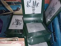 Lot 12 - blikken dozen, menuhouders en notitieboekjes. 20 stuks - afbeelding 2 van  3