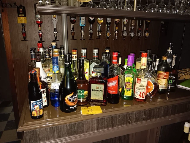 Lot 12 - geopende sterke dranken - 45 flessen - afbeelding 1 van  3