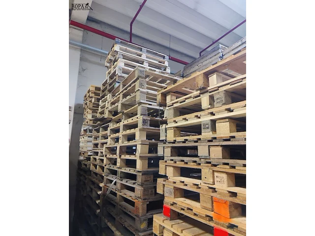 Lot 12 - houten palletten, 3 soorten - 120 stuks - afbeelding 3 van  3