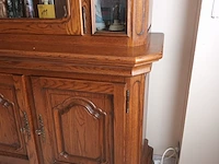Lot 12 - houten vitrine kast - afbeelding 3 van  4