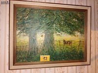 Lot 12 - schilderij landschap