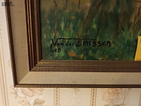 Lot 12 - schilderij landschap - afbeelding 2 van  3