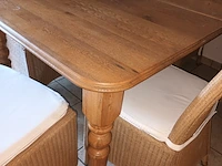 Lot 12 - uitschuifbare houten tafel - afbeelding 4 van  4