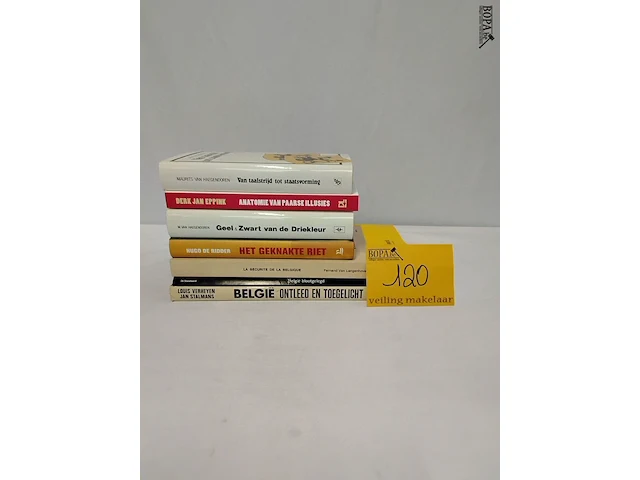 Lot 120 - lot boeken, taalstrijd in belgië, 7 stuks - afbeelding 1 van  1