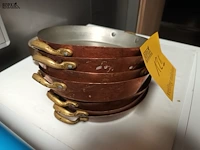 Lot 121 - koperen ovenschaaltjes. 6 stuks - afbeelding 2 van  3