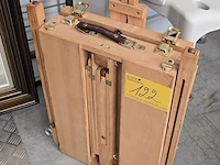 Lot 122 - opvouwbare schilders ezel met opbergkoffer 2 in 1 - afbeelding 1 van  2
