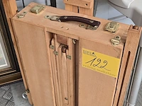 Lot 122 - opvouwbare schilders ezel met opbergkoffer 2 in 1 - afbeelding 2 van  2