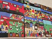 Lot 123 - doeken met kunstwerken, ethiopisch, mensenrechten kwesties e - afbeelding 4 van  4