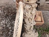 Lot 123 - mandjes en tafeltje. 9 stuks - afbeelding 4 van  4