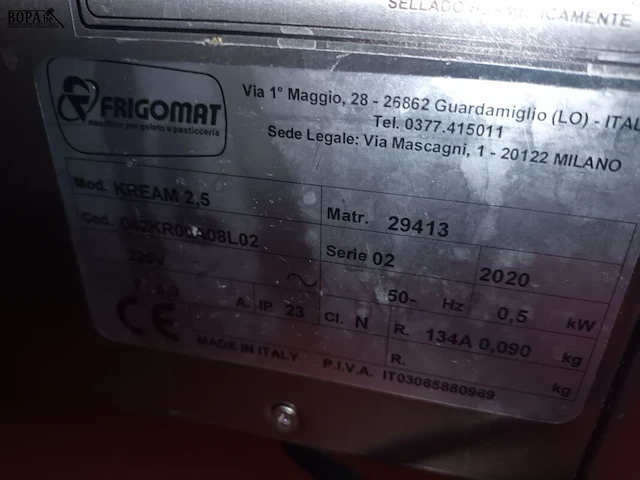 Lot 124 - slagroommachine - afbeelding 5 van  5