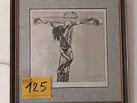 Lot 125 - kader christus aan het kruis