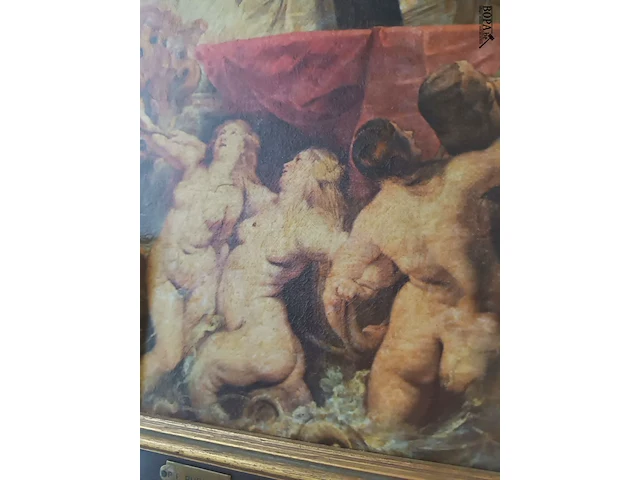 Lot 125 - kader met reproductie van rubens - afbeelding 4 van  6