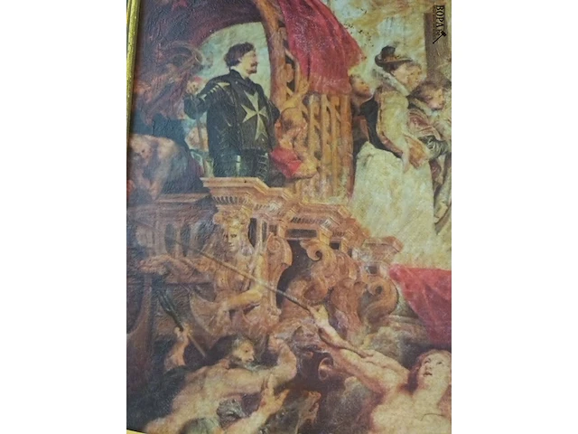 Lot 125 - kader met reproductie van rubens - afbeelding 5 van  6
