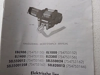 Lot 125 - mw tools elektrische lier - afbeelding 2 van  3