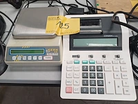 Lot 125 - weegschaal en rekenmachine - afbeelding 1 van  6