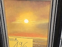 Lot 126 - groot schilderij met winterlandschap getekend 'sonia' - afbeelding 2 van  5