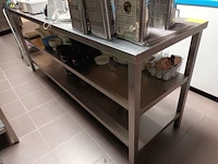 Lot 126 - rvs werktafel - afbeelding 1 van  4