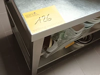 Lot 126 - rvs werktafel - afbeelding 2 van  4