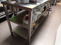 Lot 126 - rvs werktafel - afbeelding 3 van  4