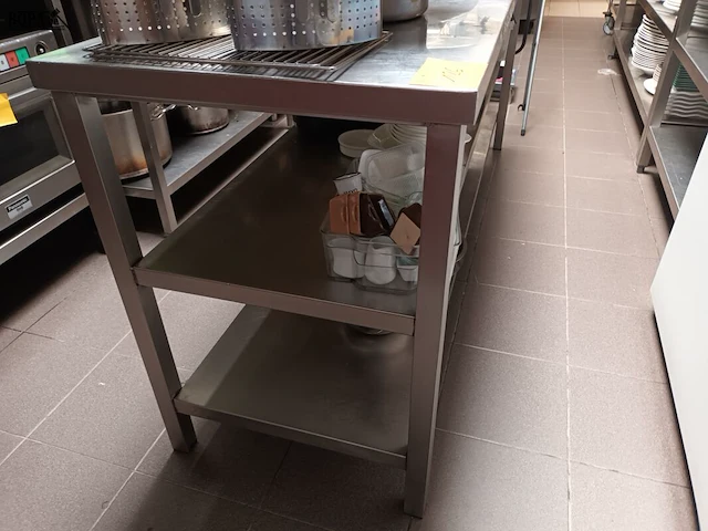Lot 126 - rvs werktafel - afbeelding 4 van  4