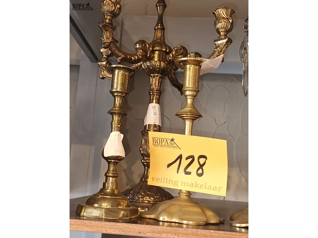Lot 128 - kandelaars. 6 stuks - afbeelding 2 van  3
