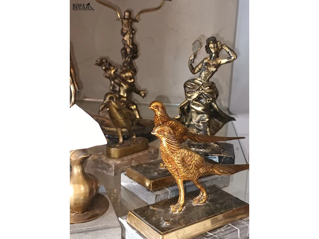 Lot 129 - metalen decoratie. 13 stuks - afbeelding 2 van  6