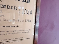 Lot 13 - kader met pamflet - afbeelding 2 van  3