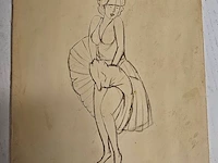 Lot 13 - marilyn monroe boeken en kader en prent - afbeelding 6 van  8