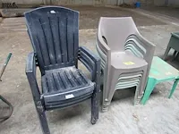 Lot 13 - pvc tuinstoelen - afbeelding 1 van  4