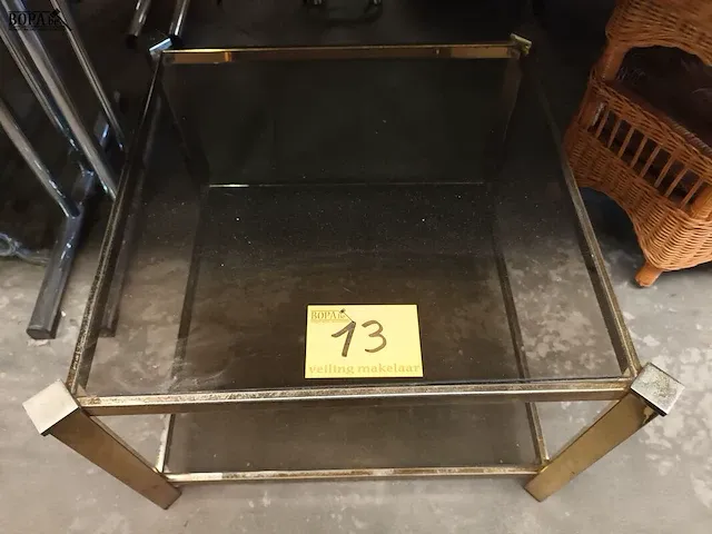 Lot 13 - vergulde salontafel - afbeelding 3 van  4