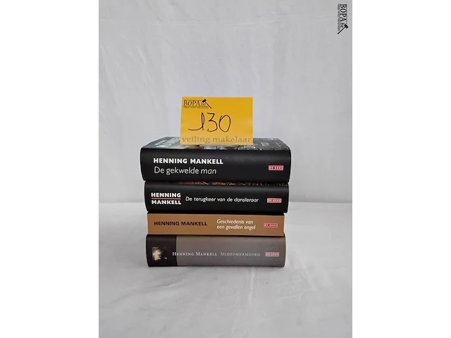 Lot 130 - serie boeken, h. mankell, romans, 4 stuks - afbeelding 1 van  1