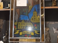 Lot 131 - raamdecoratie glas in lood. 2 stuks - afbeelding 2 van  2