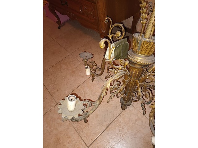 Lot 132 - antieke luster - afbeelding 4 van  5