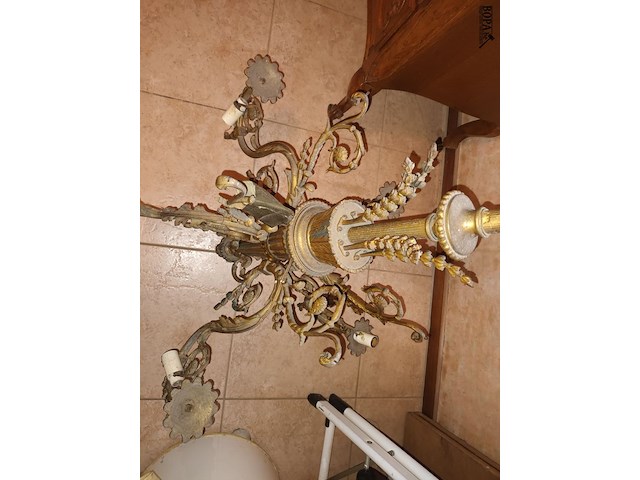 Lot 132 - antieke luster - afbeelding 5 van  5