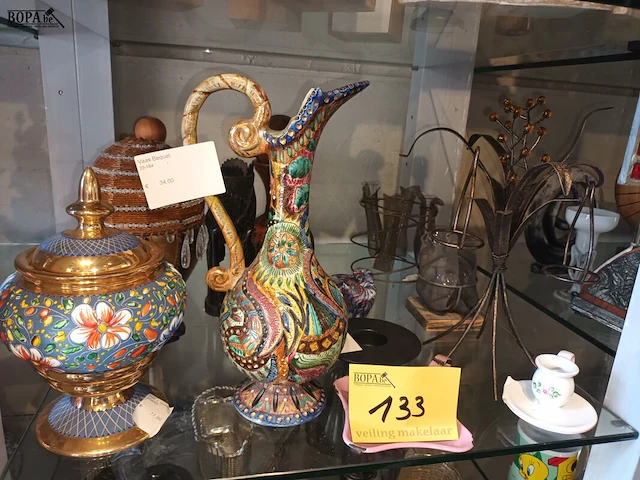 Lot 133 - diverse decoratie. 14 stuks - afbeelding 1 van  5