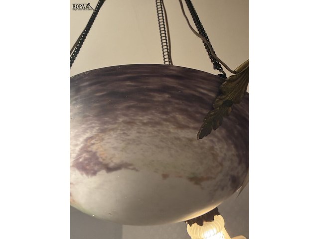 Lot 133 - luchter in glaspasta - afbeelding 3 van  4