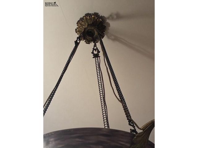 Lot 133 - luchter in glaspasta - afbeelding 4 van  4