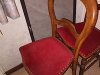 Lot 139 - antieke stoel. 2 stuks - afbeelding 2 van  3