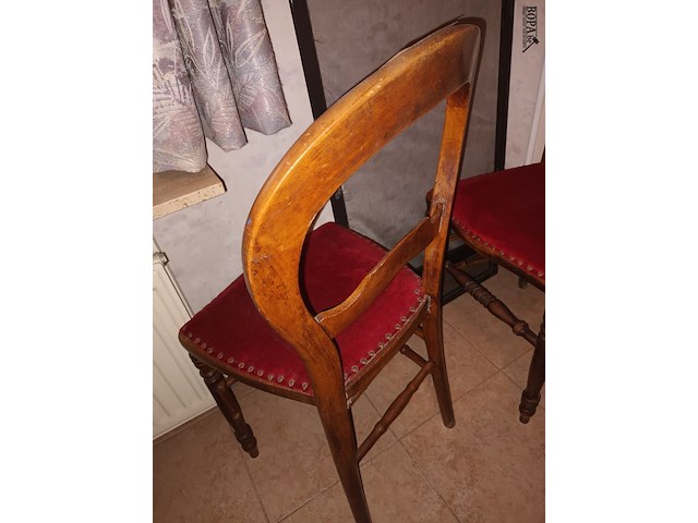 Lot 139 - antieke stoel. 2 stuks - afbeelding 3 van  3