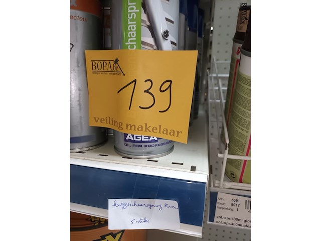 Lot 139 - wax en heggenschaarspray. 11 stuks - afbeelding 2 van  3