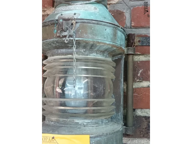 Lot 14 - antieke scheepslamp - afbeelding 3 van  3